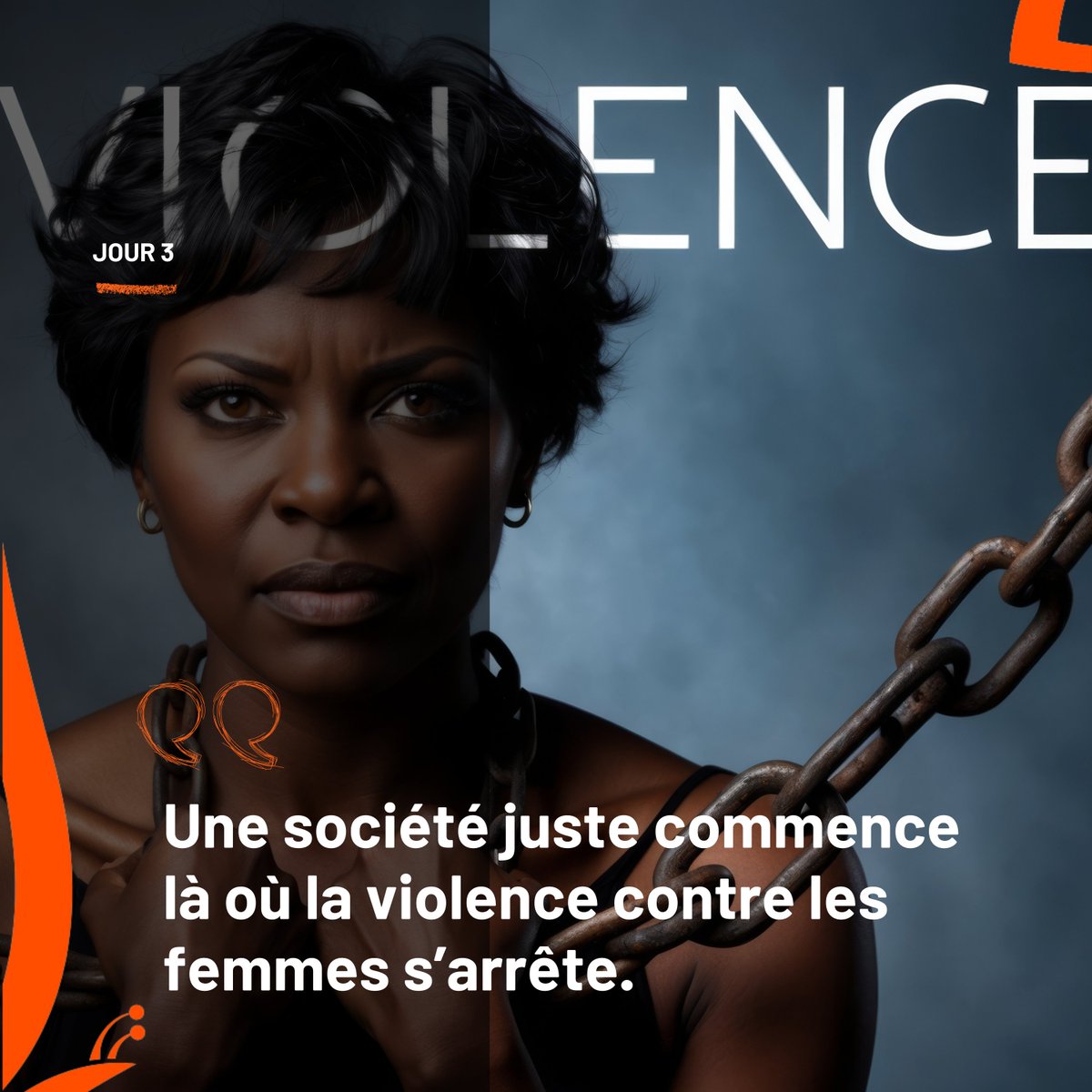metamorphoziss's tweet photo. Une société véritablement juste et équitable commence au moment où la violence et les abus dirigés contre les femmes sont complètement éliminés de notre quotidien.

En ce troisième jour des 16 jours d’activisme, mettons un terme au cycle !

#AgirPourChanger #16JoursDActivisme #SolidaritéContreLesViolences #MetamorphosisAfrica