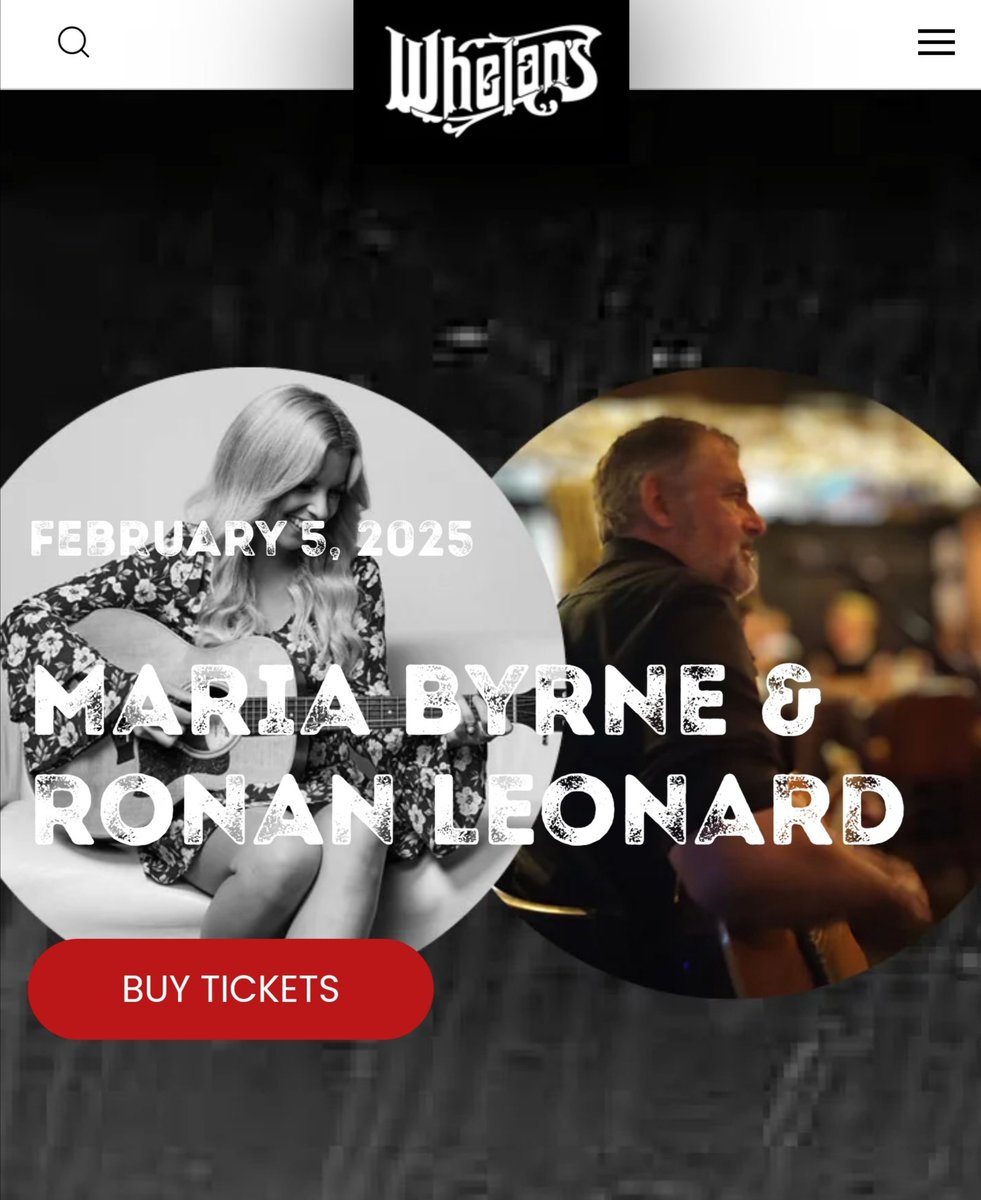 RonanLeonard99's tweet photo. Ronan Leonard &amp; Maria Byrne play @whelanslive on Feb 5th.
Ronan will be accompanied by his band which includes the legendary bass player Garvan Gallagher.

Tickets on sale from Whelan's website.

#garvangallagher #ronanleonard #mariabryne #whelans #dublinmusicscene #dublinsounds https://t.co/56RpSXf9WB