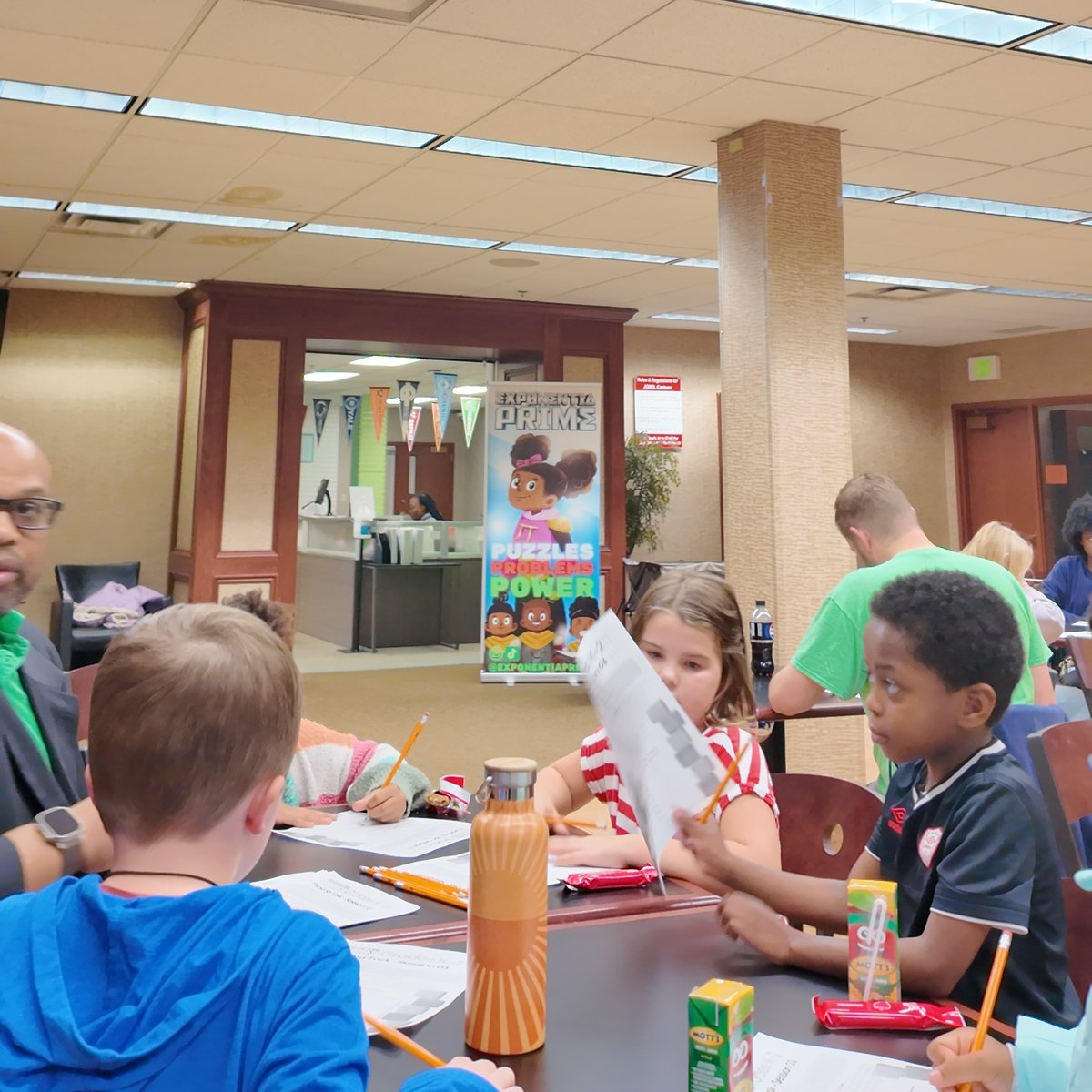 ExponentiaPrime's tweet image. 🎉 Math Circle moments = pure joy! From teamwork to problem-solving, these young thinkers are unstoppable! 🧠✨ The journey doesn’t stop here—our K-5 Math Competition is coming up on Feb. 15 at the Indiana State Museum! 🏆 Register at our website! #ExponentiaPrime #MathCircle