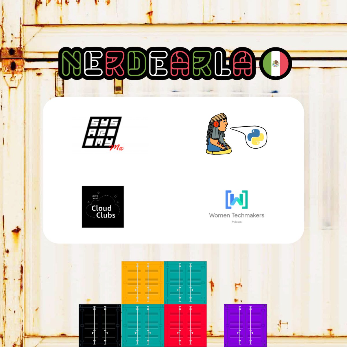 Gracias a todas las comunidades que nos acompañaron en la primera edición de #Nerdearla en México 🇲🇽

<a href="/SysarmyMx/">SysarmyMx</a> <a href="/pythonmexico/">Python Mexico</a> <a href="/WTM_MX/">Women Techmakers México</a>