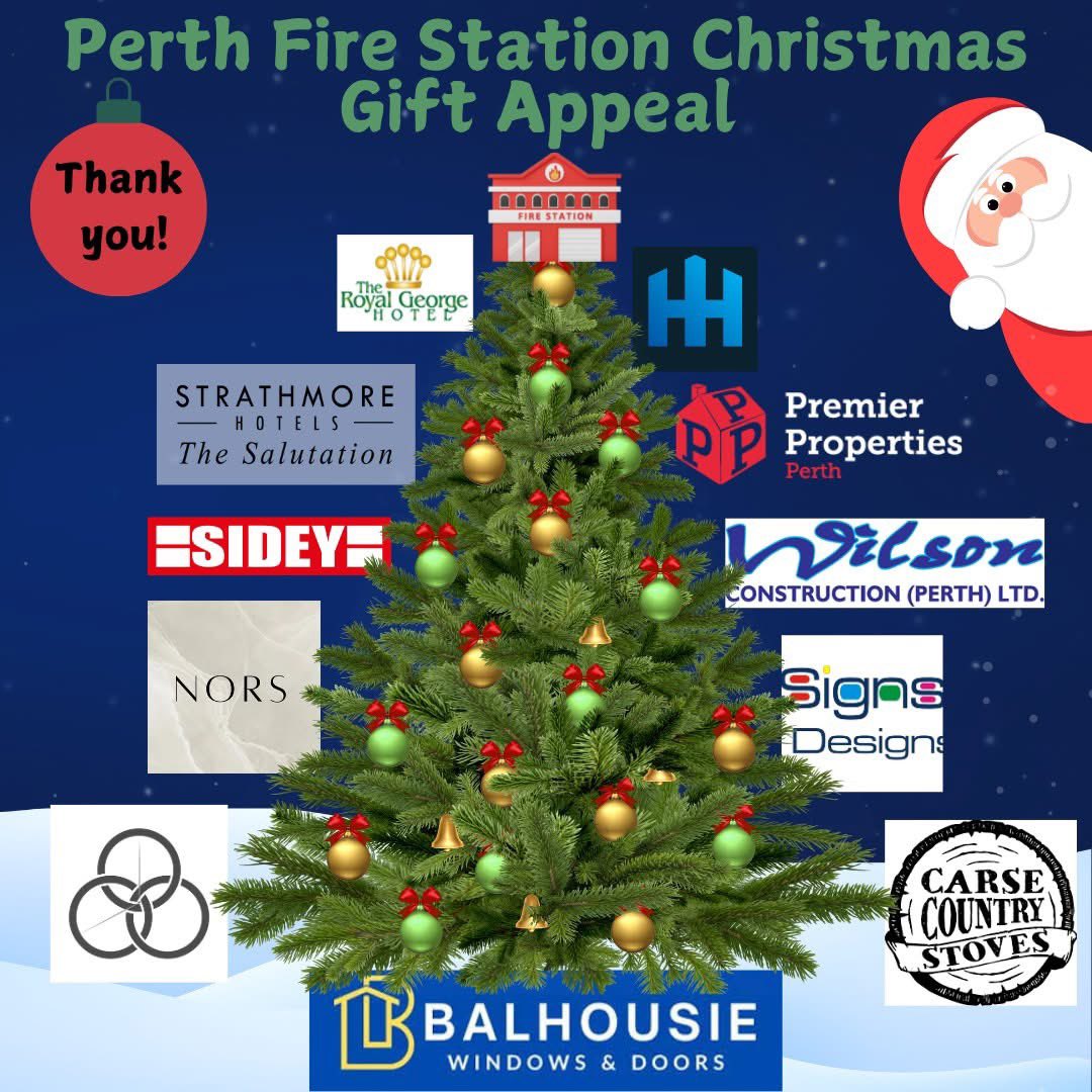 FirePerth's tweet image. Thank you to all the businesses supporting our Christmas Appeal🎅🏻

We have raised over £1,900 so far and lots of amazing gifts are pouring in🎁 

Online donations are open until the 8th December and at our donation stations until the 13th December 🤩

justgiving.com/crowdfunding/p…

🤍