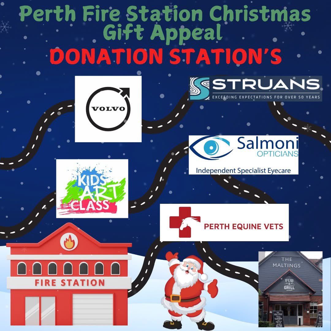 FirePerth's tweet image. Thank you to all the businesses supporting our Christmas Appeal🎅🏻

We have raised over £1,900 so far and lots of amazing gifts are pouring in🎁 

Online donations are open until the 8th December and at our donation stations until the 13th December 🤩

justgiving.com/crowdfunding/p…

🤍