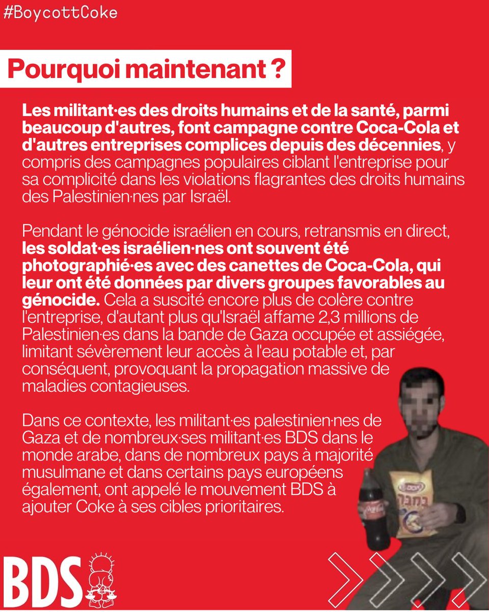 #BoycottCoke 

Plus d'infos ici : bdsfrance.org/coca-cola-etan…