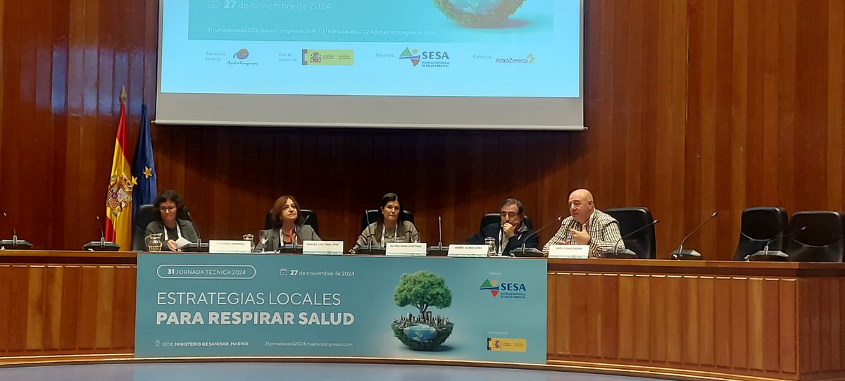 Hoy en Madrid en la jornada de la <a href="/SesaTweet/">Salud Ambiental (SESA)</a> sobre estrategías locales para respirar salud. Explicando las evaluaciones de mejora de calidad del aire de intervenciones realizadas en Barcelona, @salutpublicabcn. Un plaer!