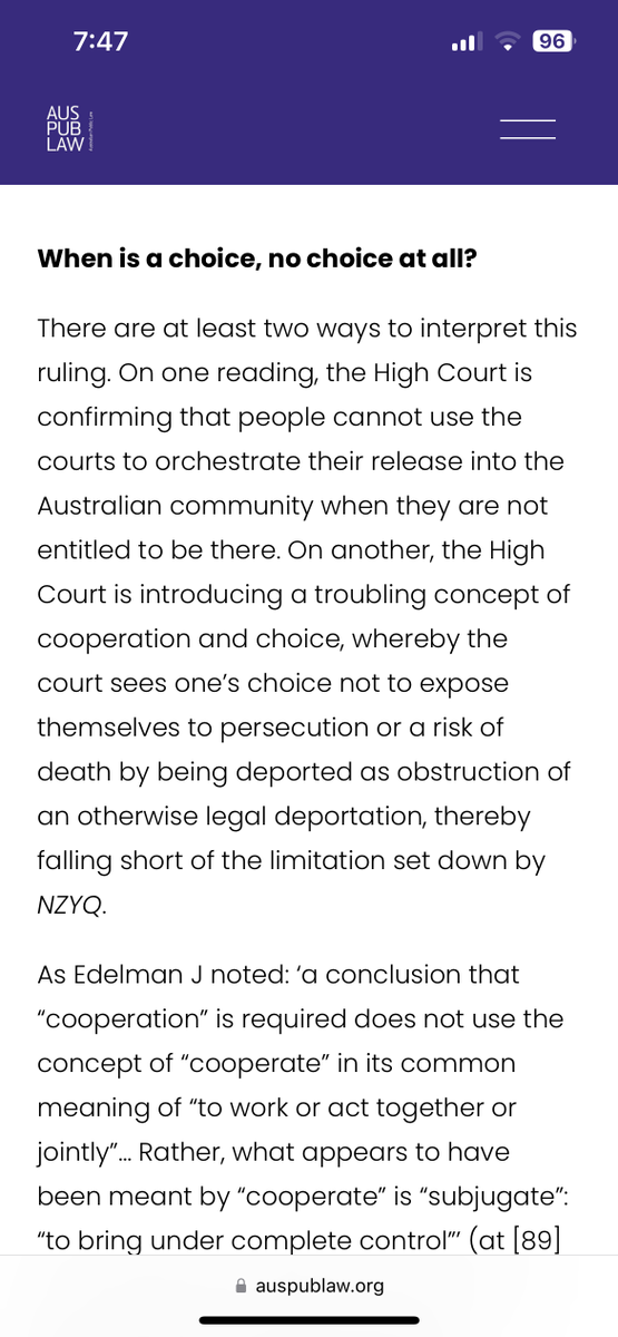 KaldorCentre's tweet photo. We urge @AuSenate to reject 3 migration bills slated for a vote today. These expand deportation + other powers, putting at risk tens of thousands of people who committed no crime.
In a new @auspublawblog, @annactalbot on the court cases that got us here: https://t.co/WmzBQ8w6VL https://t.co/TpAwXgXGqD