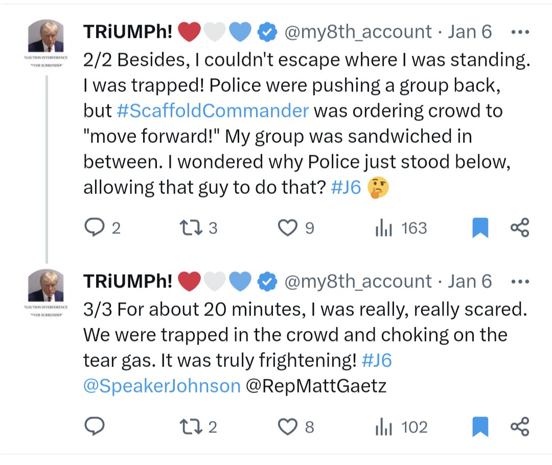 Never4getJ13's tweet photo. @GodGritGrace @JohnStrandUSA @realDonaldTrump NO "Pardon of Innocence" for #ScaffoldCommander & Ray Epps types. But *truly innocent J6ers like
@JohnStrandUSA ? π―! What happened to innocent J6ers like me & those around me, including some elderly vets, is a real crime #MAGA @realDonaldTrump @elonmusk https://t.co/WKJDv19R6D https://t.co/dBaVqtJswt