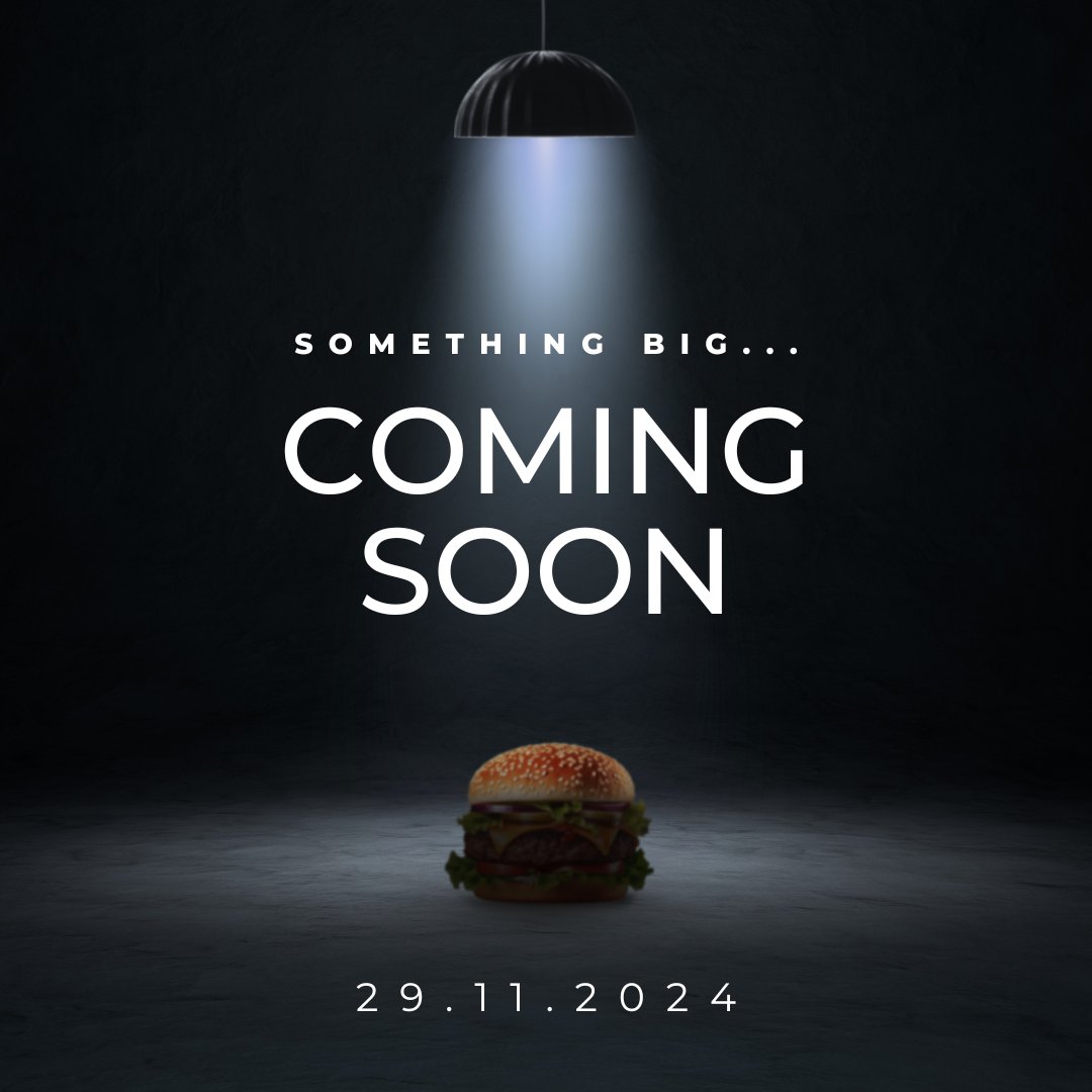 BJsBingoUK's tweet photo. Something BIG is on the horizon… 👀🔥 It’s been missed, it’s iconic, and it’s finally making its comeback.

Coming soon to satisfy your cravings – mark your calendars for 29.11.24. 🍔✨

Any guesses?

BJ's, if you haven't BIN-GO! https://t.co/96JrKixalm

18+ https://t.co/6JVwb1kT7n