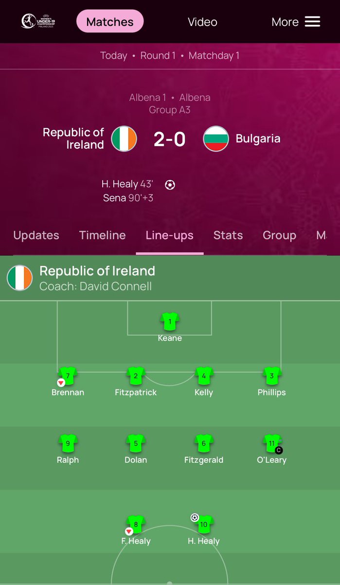 Congratulations to Grace Fitzpatrick Ryan &amp; Mary Phillips who both started in Ireland Under 19’s 2-0 victory against Bulgaria in the UEFA U19 Qualifiers! 👏 🇮🇪 🇧🇬 ⚽️  <a href="/SETUCarlowSport/">SETU Sport Carlow</a> <a href="/SETUIreland/">South East Technological University</a> <a href="/IrelandFootball/">Ireland Football ⚽️🇮🇪</a>