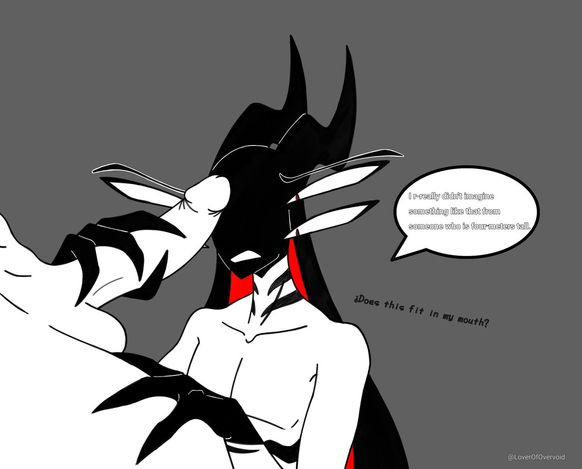 small drawing that I did in the afternoon, from the same inspiration of my oc while I finish the god drawing of a friend 👁️✨

#masturbation #OC #fanart #HazbinHotel #chaos  #god