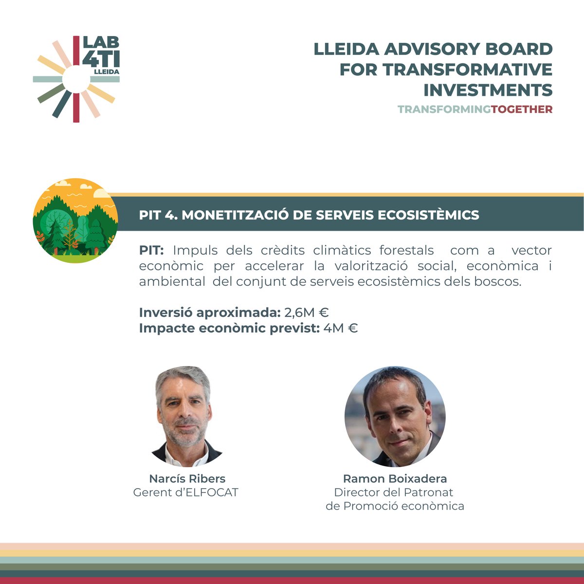 Promo_Economica's tweet photo. 🌳 MONETITZACIÓ DELS SERVEIS ECOSISTÈMICS🌳
Crèdits climàtics forestals com a vector econòmic per accelerar la valoració dels boscos
👤 Narcís Ribers - Gerent d’@elfocat
👤 Ramon Boixadera - Director de @Promo_Economica
🔄 Transforming Together!
#LAB4TI
#LleidaTerraOportunitats https://t.co/tMIBqotV1u