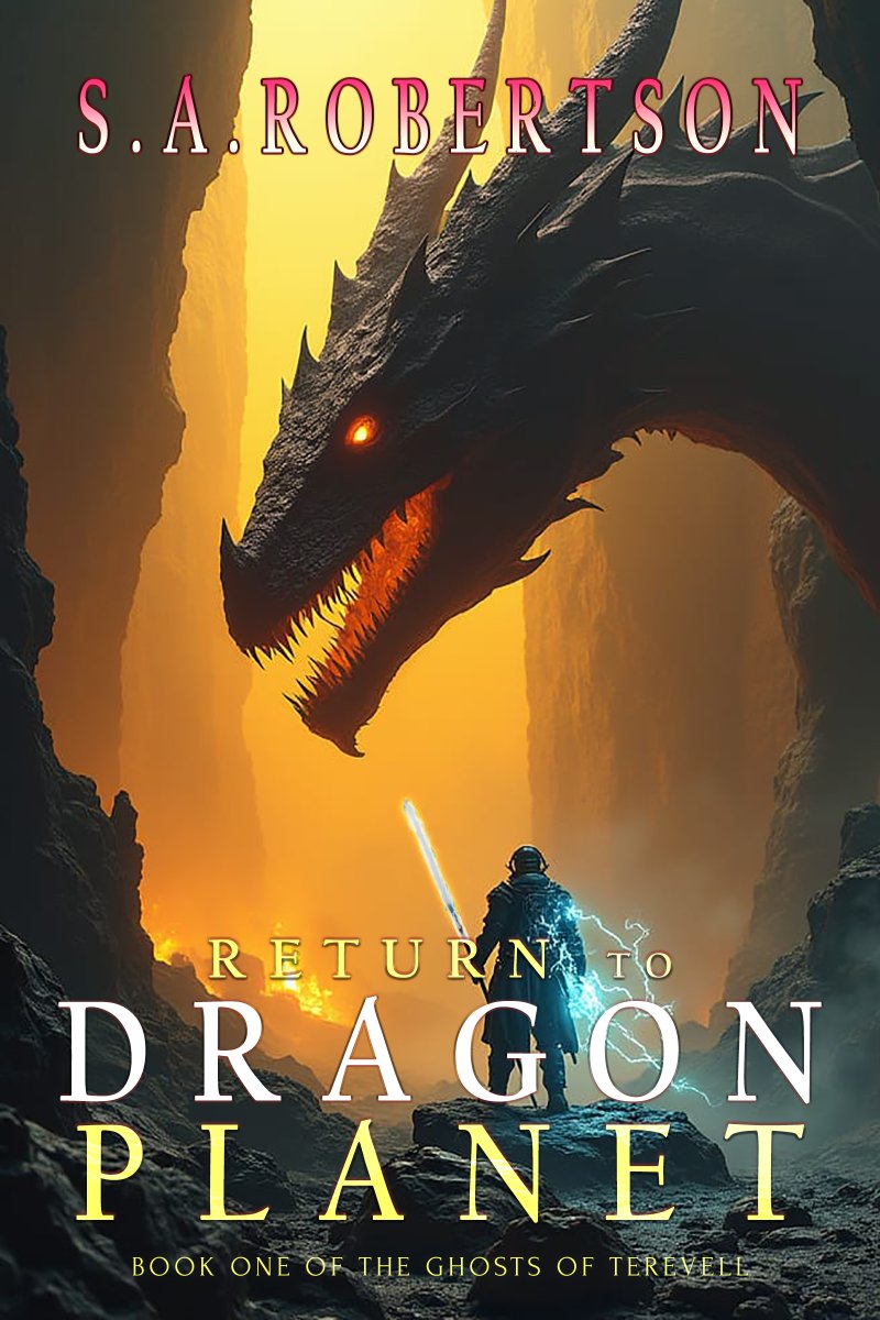 RobertsonWrites's tweet photo. 'Return to Dragon Planet' my sci-fi fantasy epic where space meets magic and monsters. 

Follow  Blake McCord, ex-dragon slayer, as he reluctantly travels back to the magical planet of Terevell to confront the monstrous dragon that killed his wife. 👇
https://t.co/ocoazLrjT0 https://t.co/XpwXm2xBbf