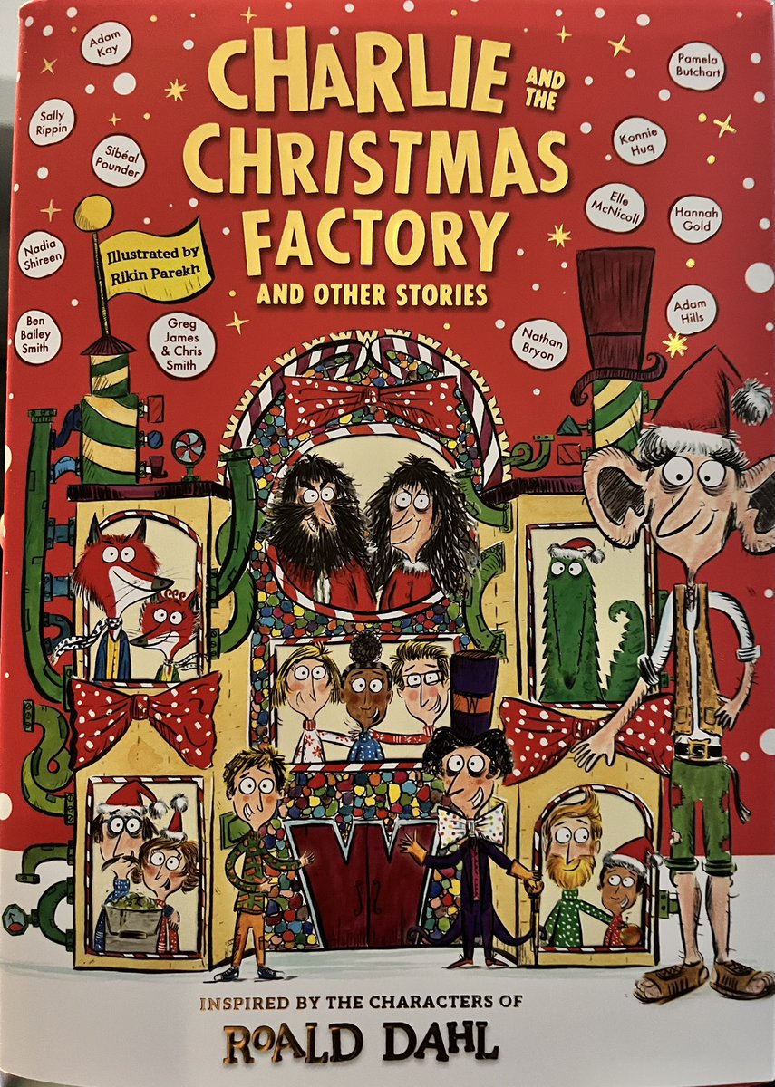 Roald Dahl characters but stories created by amazing authors such as <a href="/HGold_author/">Hannah Gold - here sometimes 🤩</a> <a href="/BooksandChokers/">Elle McNicoll ✍🏻📚🩷💜💙</a> <a href="/NadiaShireen/">Nadia Shireen</a> <a href="/Sibealpounder/">Sibéal</a> &amp; many more… thanks <a href="/PuffinBooks/">PuffinBooks</a> for Charlie and the Christmas Factory - out now for 8+. Can’t wait to read this 📖🎄