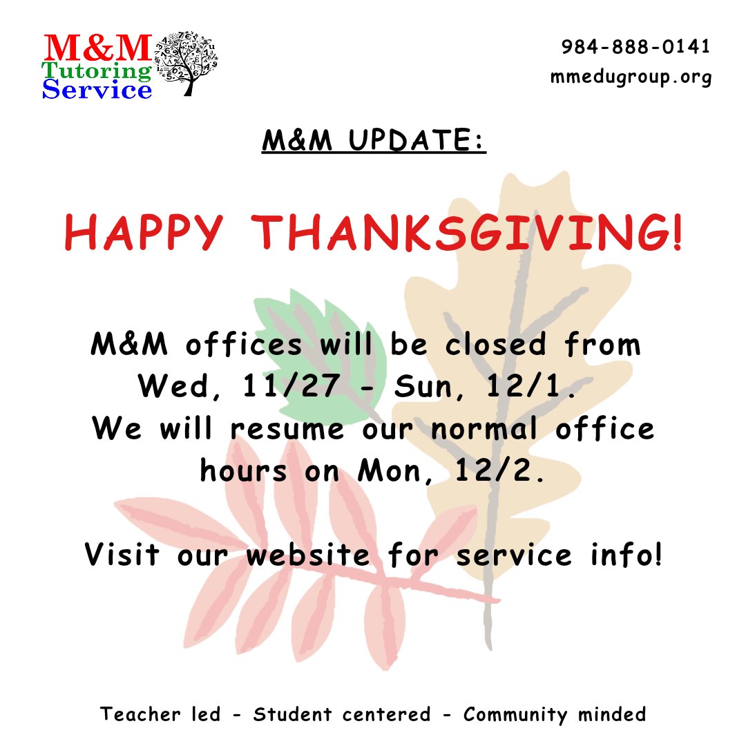 M&M Tutoring Service tweet media