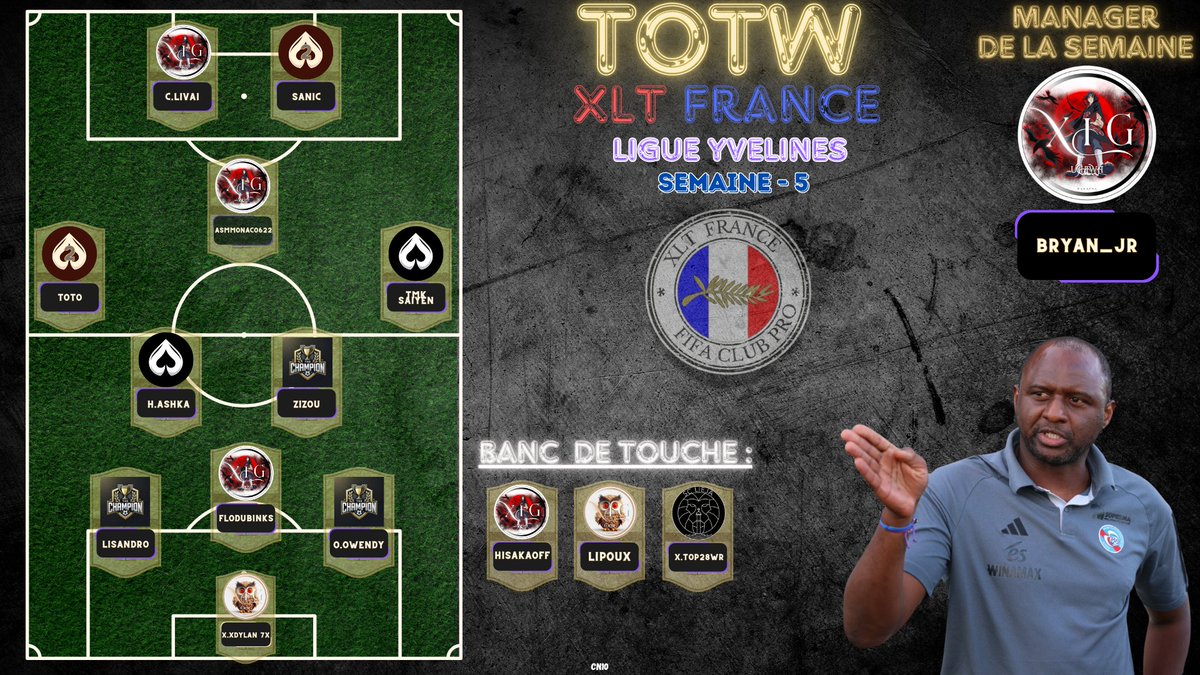 🎖️• TOTW •🎖️
•LIGUE YVELINES•