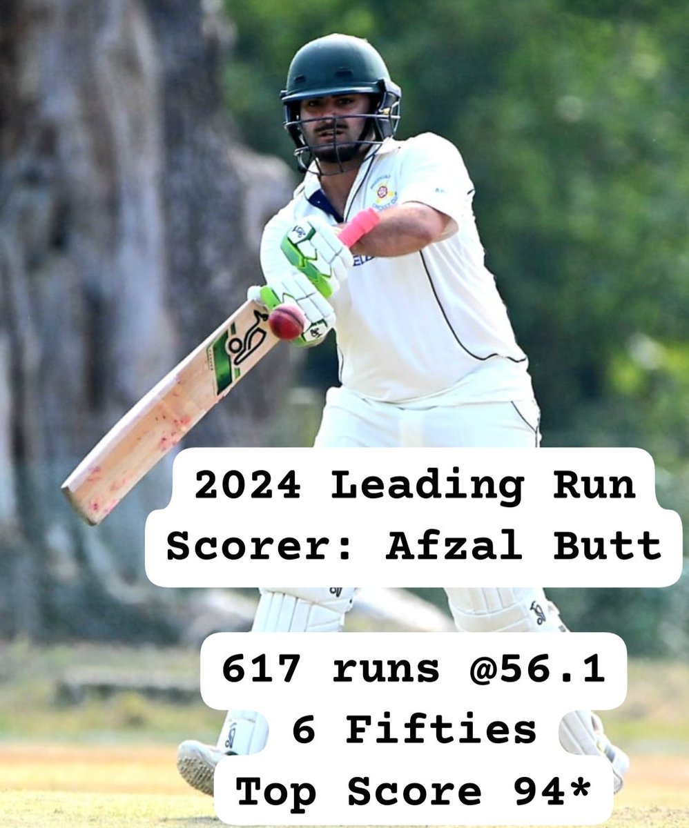 In his first full season with the club, <a href="/AfoButt/">Afo Butt</a> topped the run charts #batted #runs #gowell