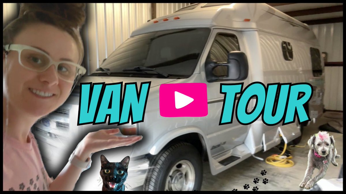 RVersity's tweet photo. 🎥 [NEW] My Official RV VAN TOUR! Behind The Scenes of Van Life with Paws 🐾 https://t.co/NwF4Iz6JFc
. 
#vanlife #VanTour #rvlifewithpets #vanlifewithdogs #vanlifewithcats #rvtour #vanlifetour #livinginavan #RVLifestyle #RVLife #rvliving #digitalnomad #RVersity #PleasureWayRV https://t.co/xocxxkRfWE