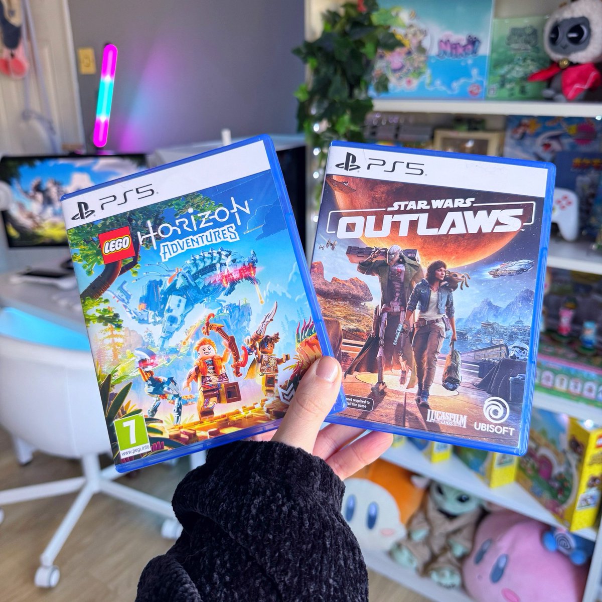 So happy to get my hands on these! Thank you <a href="/game_collection/">The Game Collection</a> for sending them over. Make sure to check out TGC for amazing Black Friday deals on all things gaming. I’m playing LEGO Horizons Adventures right now. It’s so vibrant and engaging. 😄 #playstation #lego #starwars