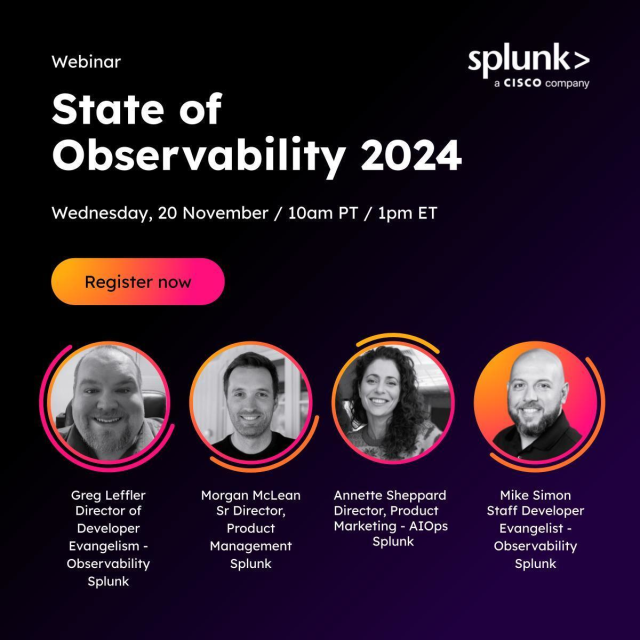 PezSplit's tweet photo. Join this session to learn about key results from the survey - such as the fact that observability leaders become aware of (and can start fixing) application problems 2.8 times faster than beginners. https://t.co/TDmBRf36IZ https://t.co/qYGsXG3dd4