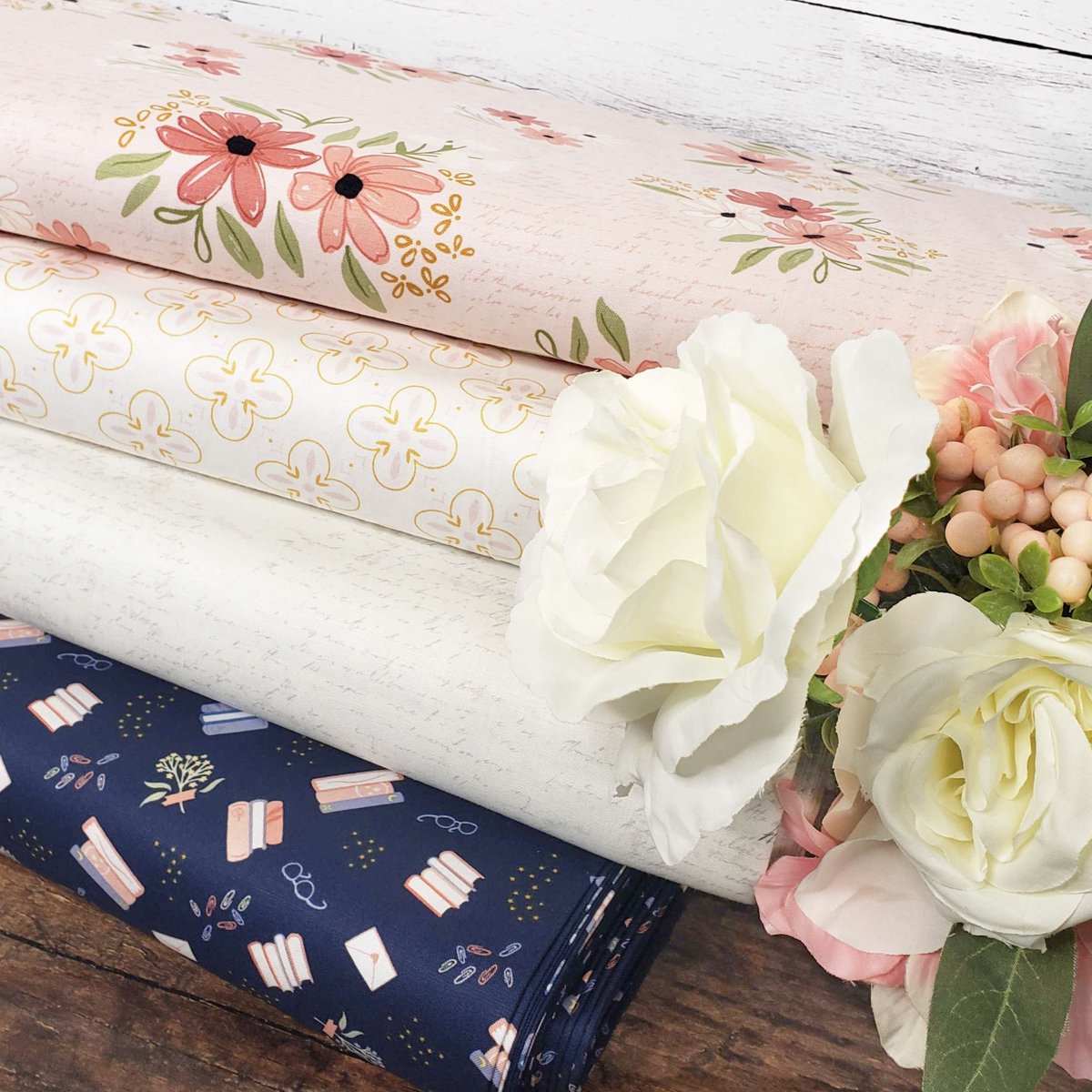 MyFavQuiltStore's tweet image. 📚 Who doesn&apos;t love a good book? 📖 Between the Pages by Riley Blake is themed around the magic of good reads with florals, words, and book covers in blue, pink, and yellow! 🌷
 #BetweenThePages #BookLovers #RileyBlake