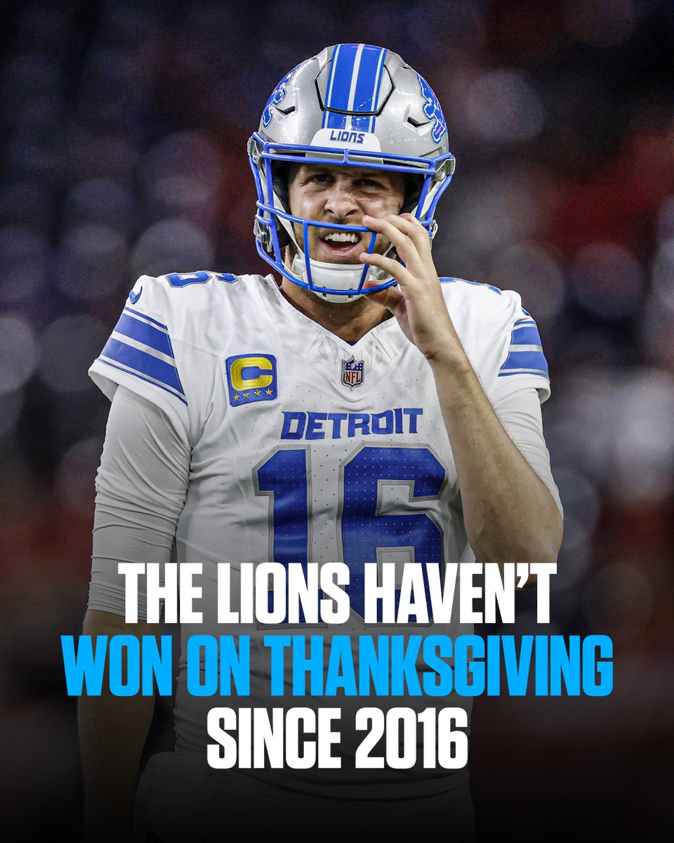 ESPN BET on X: &ldquo;The last time the Lions won on Thanksgiving day 
