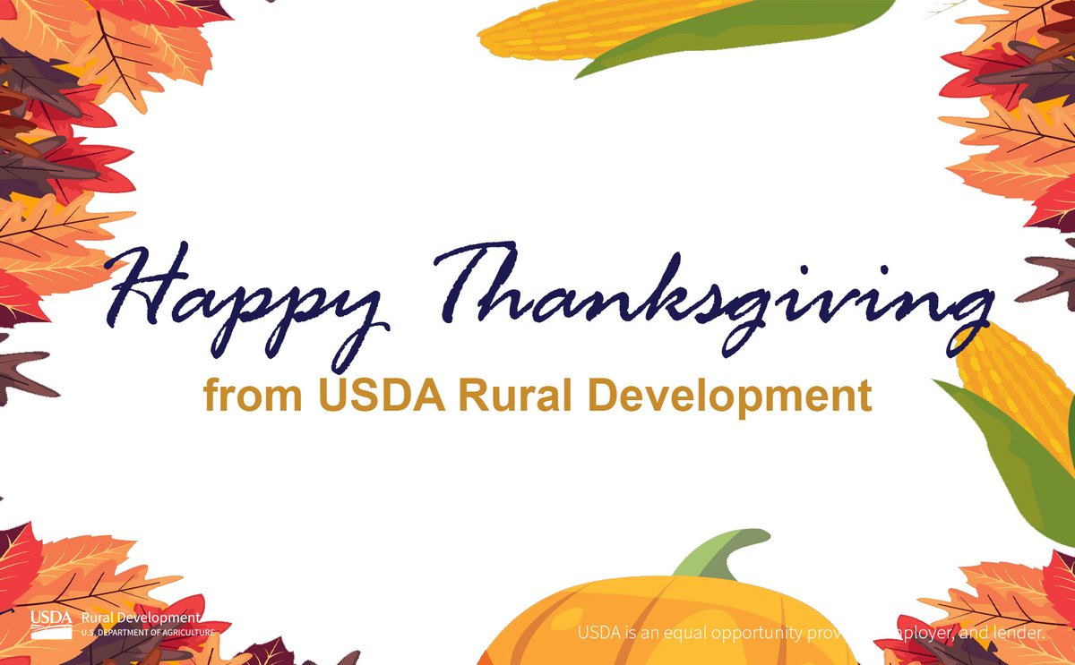 RuralDevelopmentMN (@rd_minnesota) on Twitter photo Our offices will be closed Thursday, Nov. 27 and Friday, Nov. 28 for Thanksgiving. Our staff will be working remotely on Nov. 28. We will reopen our offices on Monday, Dec. 2.🍂 #Thanksgiving #USDA #RuralDevelopment Our offices will be closed Thursday, Nov. 27 and Friday, Nov. 28 for Thanksgiving. Our staff will be working remotely on Nov. 28. We will reopen our offices on Monday, Dec. 2.🍂 #Thanksgiving #USDA #RuralDevelopment