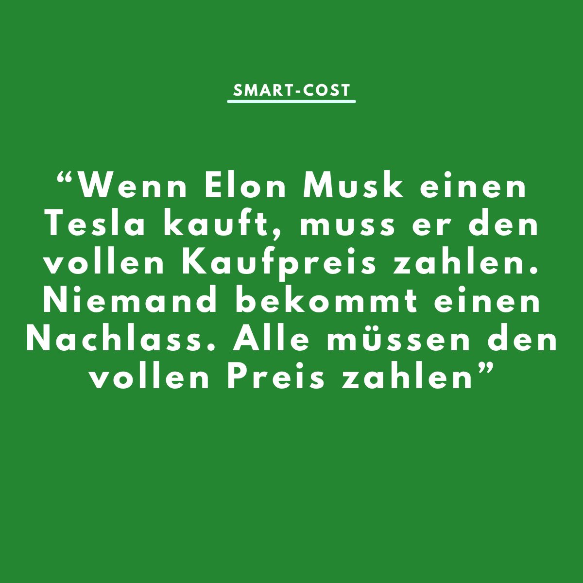 Es gibt keine Werbung. Crazy oder?

Du siehst auch keine einzige Werbeanzeige von Tesla, obwohl es der Nummer 1 Autohersteller aus Amerika ist.

Würdest du dir einen Tesla kaufen oder hast vielleicht schon einen?

#tesla #Elon_Musk #automobile #Automobilbranche