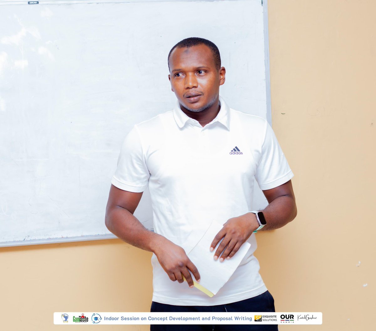 EMP_24's tweet photo. EPM held an insightful session on Concept Development and Proposal Writing led by Mr. Ebrima Sabally. The session empowered participants with requisite techniques in evolving their ideas into clear and well-structured project proposals. https://t.co/Hoapjyv0EI https://t.co/7eSXeZeoky