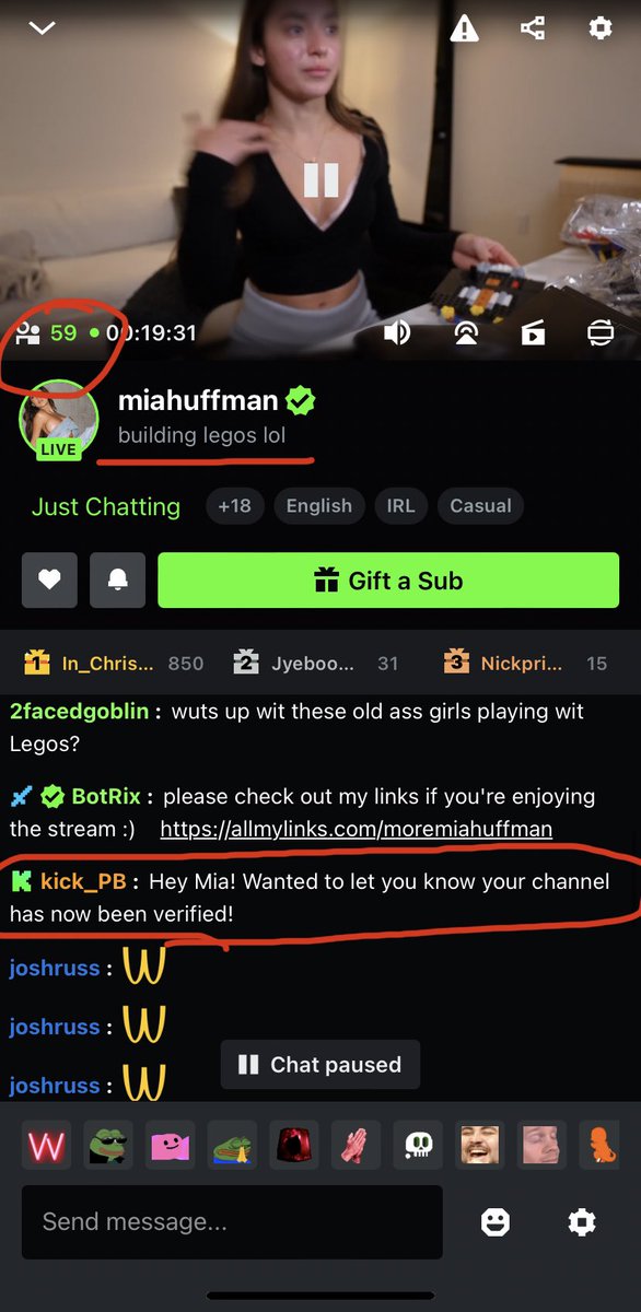 Frank_Legend's tweet photo. New Female Kick streamer gets Green Checkmark for free. Didn’t stream for a month and gets verified easy while guys like @Sixraq and @adrnmarn grind for it everyday! 👏🏽

SMH the favoritism is ridiculous on KICK. @Dexerto @FearedBuck @TheKickJoker https://t.co/eFbT96kQfX