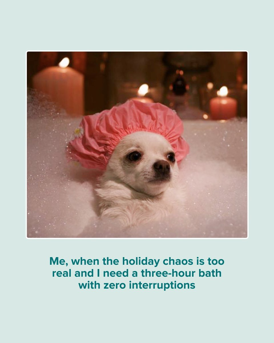 It's a lot out there. Is a three-hour recharge too much to ask for? 🛁 🧖‍♀️