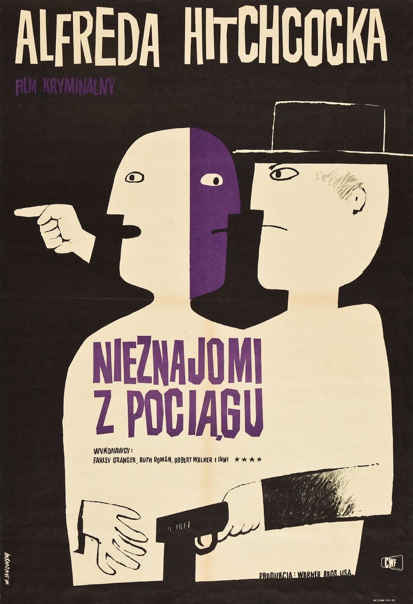 nathandetr0it's tweet photo. • h i t c h c o c k a • w • p o l s c e •

• vertigo / zawrót głowy
• designed by roman cieslewicz | 1958
• strangers on a train / nieznajomi z pociagu
• designed by witold janowski | 1958

• https://t.co/7R8xrGDCyF

#polskieplakaty #hitchcock https://t.co/NR8ajroF6x