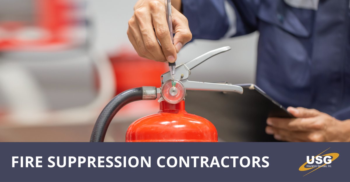 USGInsurance's tweet photo. Our #FireSuppression #Contractor coverage is built for those installing, servicing, and repairing fire safety systems. From sprinklers to foam, CO2, and more, we've got it covered—plus fire equipment distributors too. Available nationwide! https://t.co/uFxiFpDEsS https://t.co/sTAZ8xrq1o