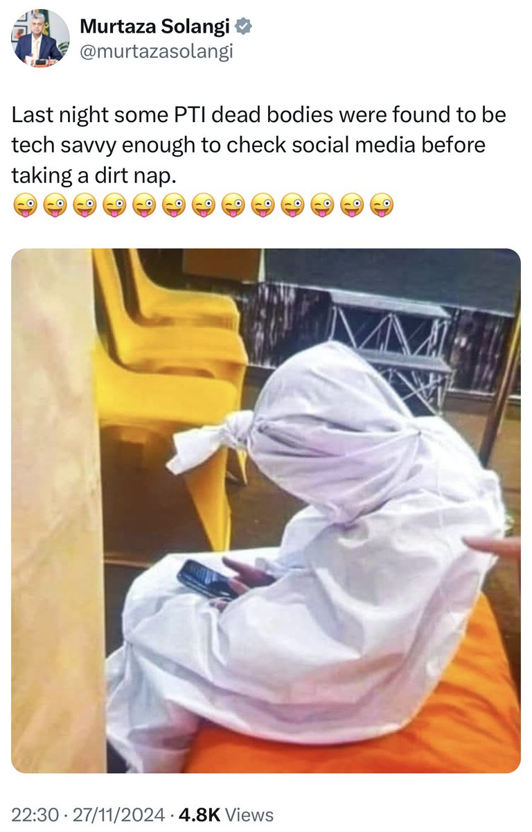 isthisannie's tweet image. for those who think our comparisons of this regime and its touts to zïonists are exaggerated, here’s Murtaza Solangi not even bothering to keep up a pretence anymore