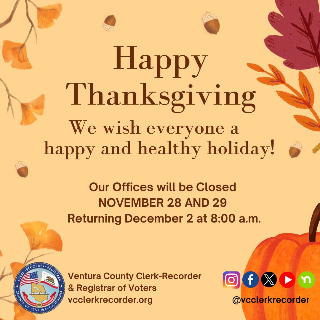 VC Clerk Recorder (@vcclerkrecorder) on Twitter photo 