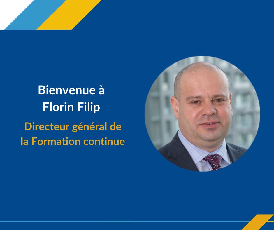 NOMINATION | L’Université de Moncton est heureuse d’annoncer que Florin Filip renforcera désormais l’équipe de la Formation continue en tant que directeur général👏