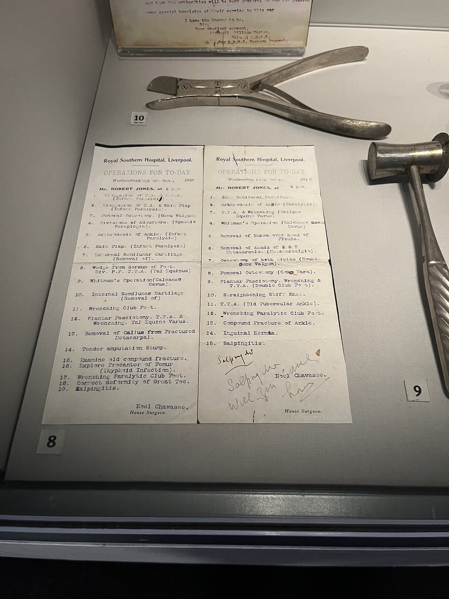 Have a look at this theatre list of Sir Robert Jones’ from ~1913.   19 cases one week and 15 on another.  
What throughput!!

…... and how often do you get an assistant who’s going to get a VC &amp; bar!