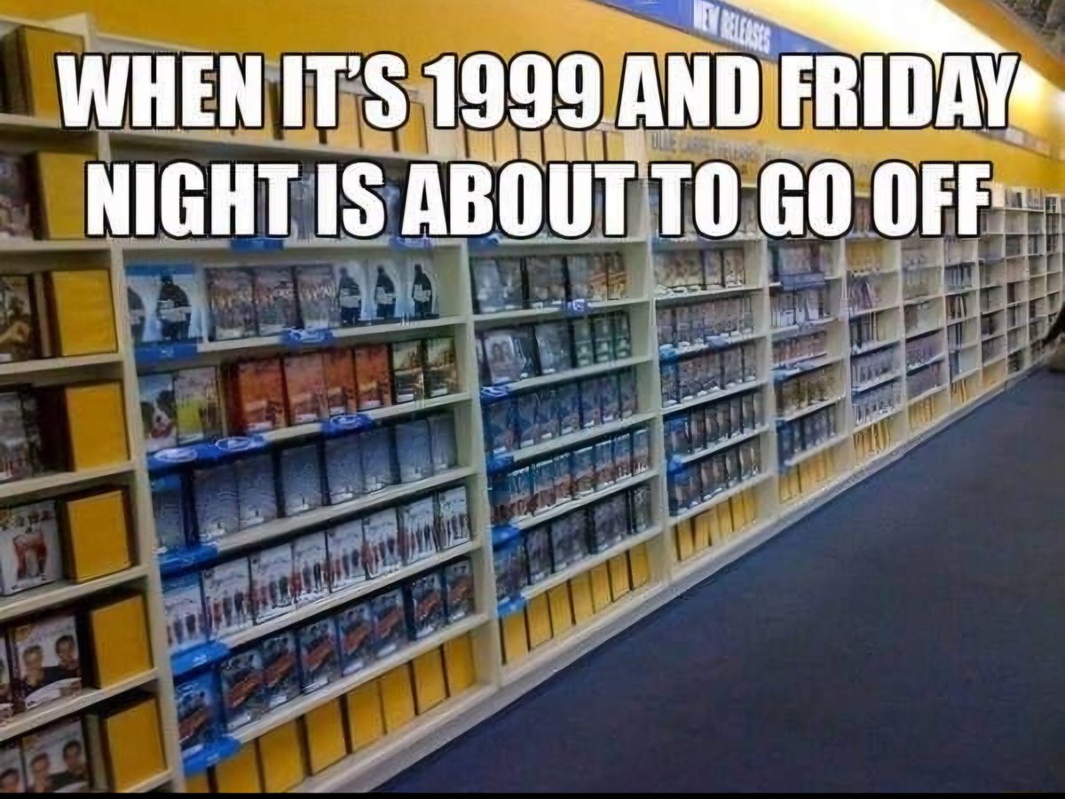 TrevorL415's tweet photo. This was too family and friends oriented. So "THEY" were having no more of that and AXED 🪓 IT.
#WhatADifference #BlockBusterVideo #OldSchoolCool https://t.co/H8gVxM8UEF