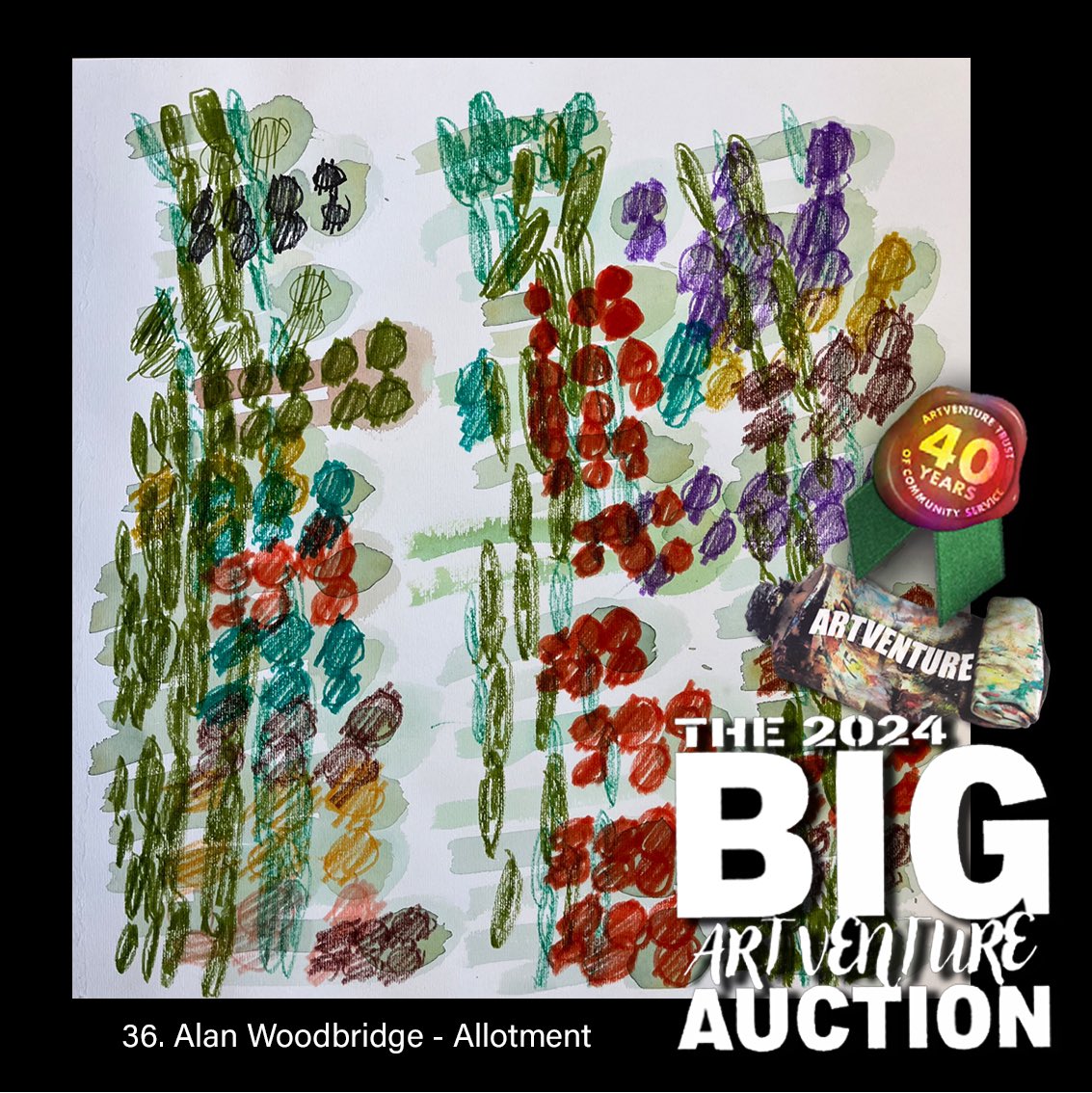 We have just received a bid for Alan’s Allotment, but if you visit our auction site, you can still bid for the pieces of our 40th Anniversary Collection: bit.ly/ArtventureAuct…
Thank you for supporting us! 
The Artventure Trust NewBold photography