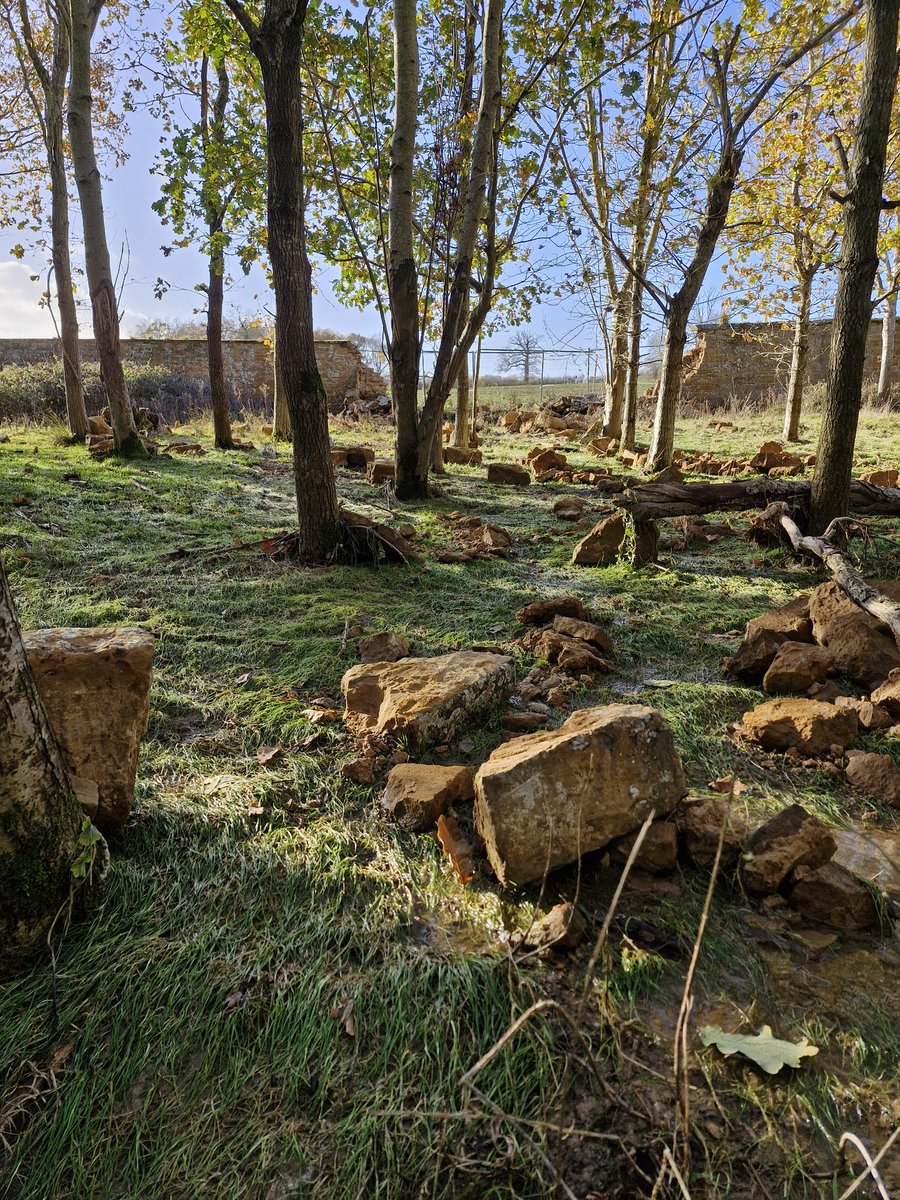 AdeysAlthorp's tweet photo. This is just one of the places where flood water burst through Althorp's perimeter wall over the weekend. These stones were scattered as far as 70 metres through the woodland, even though some weighed well over 100 kg.
Conservation@althorp.com #flooding2024 #nature https://t.co/ofL73mFmjB