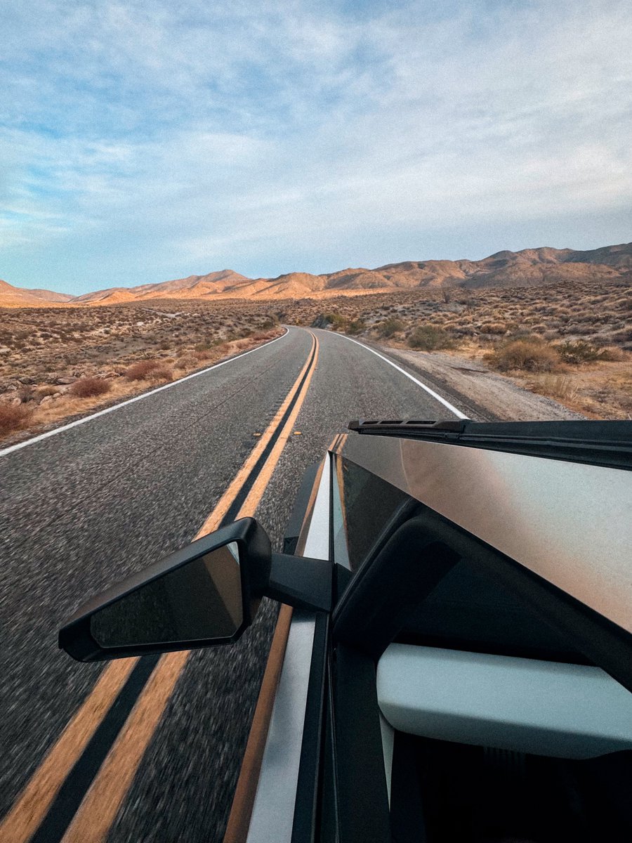 cybertruck's tweet photo. The only pickup truck that can drive itself almost anywhere (under your supervision) https://t.co/j9TAuqbJYd