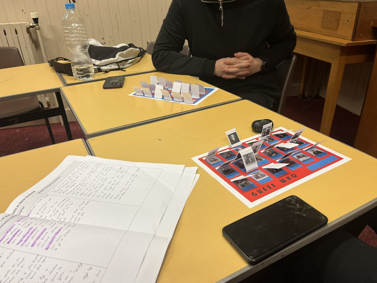 Great fun with Higher History today🥳! We played a game of guess who, the twist is, all the characters are Scot’s who emigrated abroad🤩 great way to consolidate knowledge on issue 3⭐️<a href="/DumfriesAcademy/">Dumfries Academy</a>