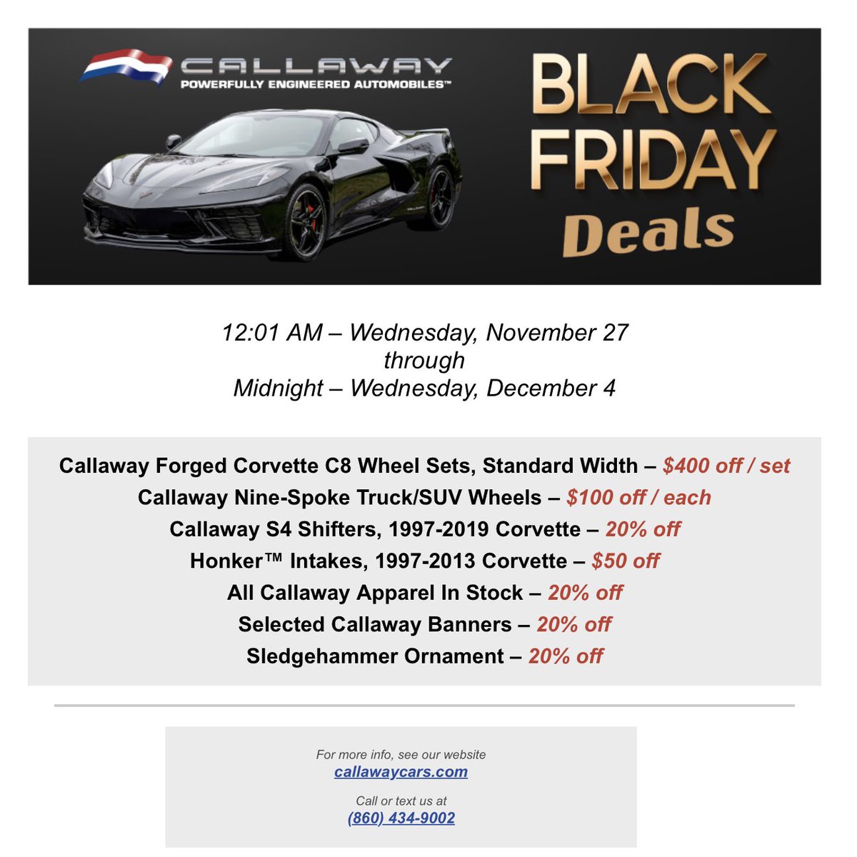 Callaway Cars tweet media