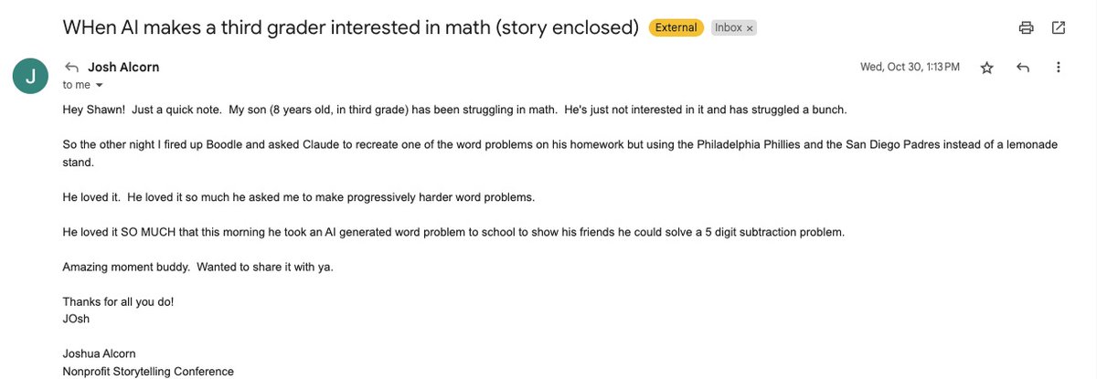 I HATE MATH!!!!!!!!!!

Those are words that definitely never came out of my mouth as a kid, but I have heard it from other children.

🌟 Who says math homework has to be boring?

Here is how AI transformed a good friend's son's learning experience!

I am late sharing this but a