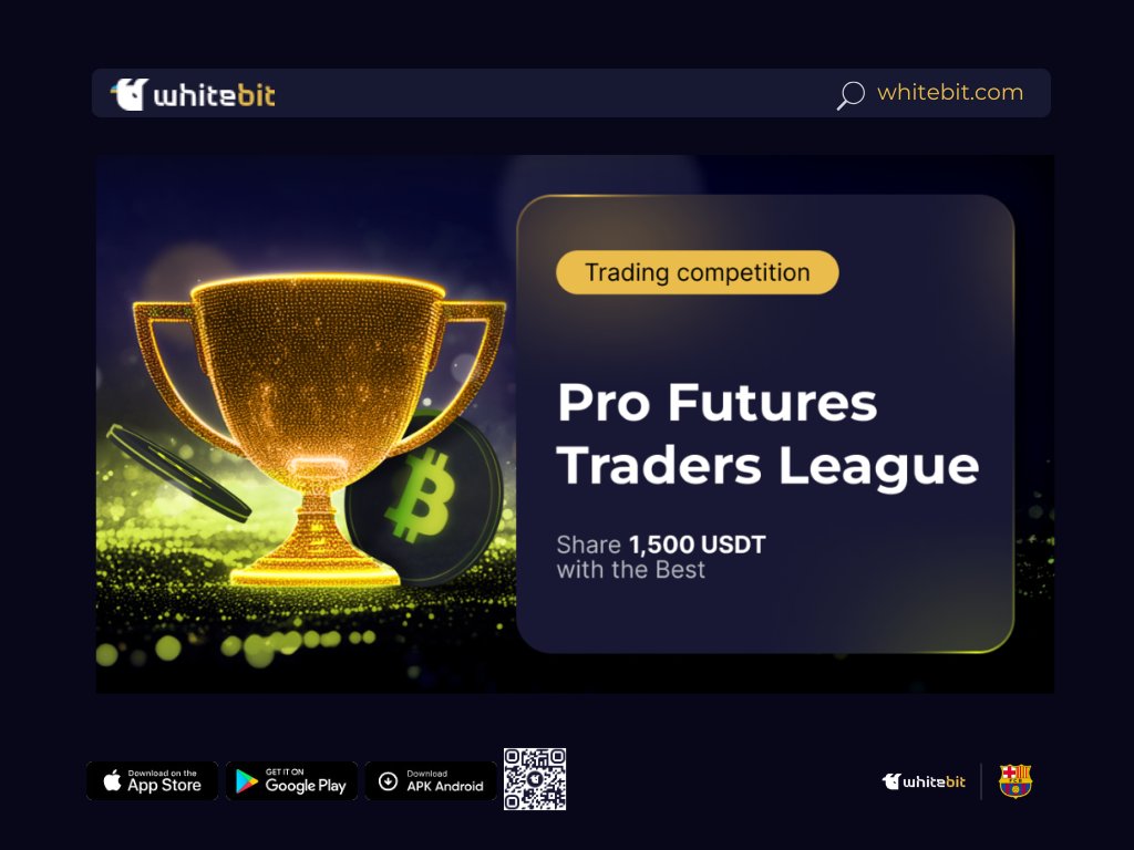 Tomheroy_io's tweet image. Are you into futures trading? Then welcome to the @WhiteBit Trading Competition for Pro Traders League.

You have the opportunity to trade all available futures pairs on #WhiteBIT. 

Start: November 15 at 12 PM (UTC)

Finish: December 6 at 12 PM (UTC)

Winners Announcement:…