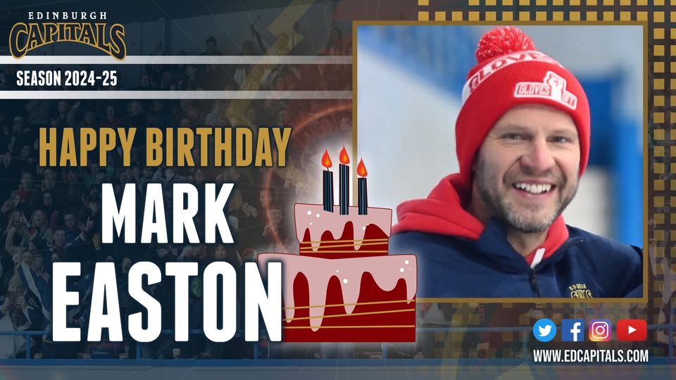 He does all the amazing <a href="/edcapitals/">Edinburgh Capitals</a> socials. Happy Birthday, <a href="/Eastyboy13/">Mark Easton</a>, have a good one!! 🎂

📷Helen O'Neill