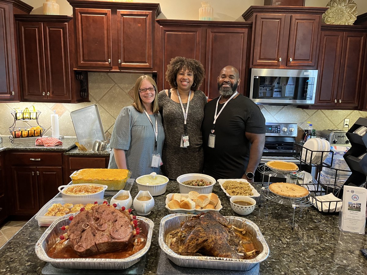 Bay Pines VA's Fisher House is truly a home away from home! The staff took the time to cook Thanksgiving dinner for the Veteran family members who currently reside there.

To learn how you can help support the Fisher House's mission, please visit fisherhouse.org/programs/house…
