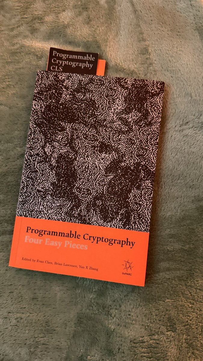 skylar_eth's tweet photo. very cool Programmable Cryptography book by @0xPARC from devcon. will need a double take on the math parts but overall nice to see how these next gen cryptographic primitives actually work and what they can do. 

ORAM was new for me and particularly interesting — i wonder: does Venice AI implement ORAM? @AskVenice @ErikVoorhees @TeanaTaylor