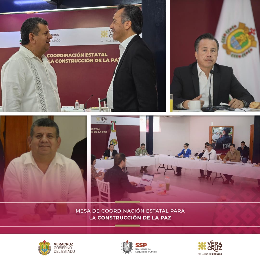 Dando cumplimiento a las políticas públicas en materia de seguridad y protección ciudadana implementadas por el Gob. <a href="/CuitlahuacGJ/">Cuitláhuac García</a>, este día se realizó la Mesa de Coordinación para la Construcción de la Paz, donde participó el Srio. de SSP, Cap. Cuauhtémoc Zúñiga Bonilla.