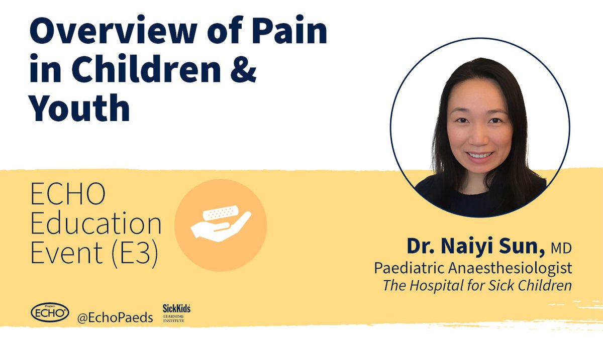 Paediatric Project ECHO (@echopaeds) on Twitter photo Good morning, E3 #PedsPain Management attendees! 🌞#E3MedEd
As you gear up for today's event, remember you're not just attending; you're part of a community committed to transforming pediatric care.
Up First: Dr.<a href="/SunNaiyi/">Naiyi Sun</a> (<a href="/SKAnesthesia/">SickKids Anesthesia and Pain Medicine</a>) explores the landscape of pediatric pain, Good morning, E3 #PedsPain Management attendees! 🌞#E3MedEd
As you gear up for today's event, remember you're not just attending; you're part of a community committed to transforming pediatric care.
Up First: Dr.<a href="/SunNaiyi/">Naiyi Sun</a> (<a href="/SKAnesthesia/">SickKids Anesthesia and Pain Medicine</a>) explores the landscape of pediatric pain,