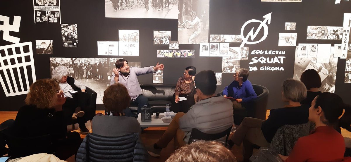 mhistoria_gi's tweet photo. Avui interessantíssim debat 
Desmuntant utopies. La lluita per la igualtat
en el marc de l'exposició #Infralocus amb @BolitGirona
Fent memòria dels moviments feministes, LGTBI i d'acció socials dels 80 i 90 a #Girona amb Puri Molina, Carme Vinyoles, Manel Bayo i Sílvia Planas. https://t.co/70rFg7tR3a
