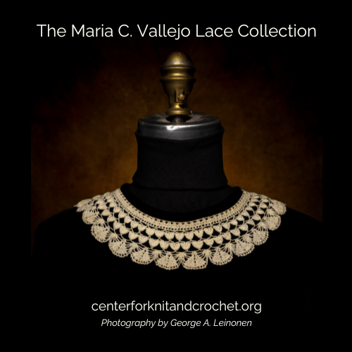 CtrKnitCrochet's tweet image. Center for Knit and Crochet is honored to be the digital home of the Maria C. Vallejo Lace Collection, Photographed by George A. Leinonen.  
Start exploring today digital.centerforknitandcrochet.org/mcvcollection!
#OnlineCollection #CKCDigitalMuseum #MCVCollection #DigitalMuseum #TextileArt #FiberArts